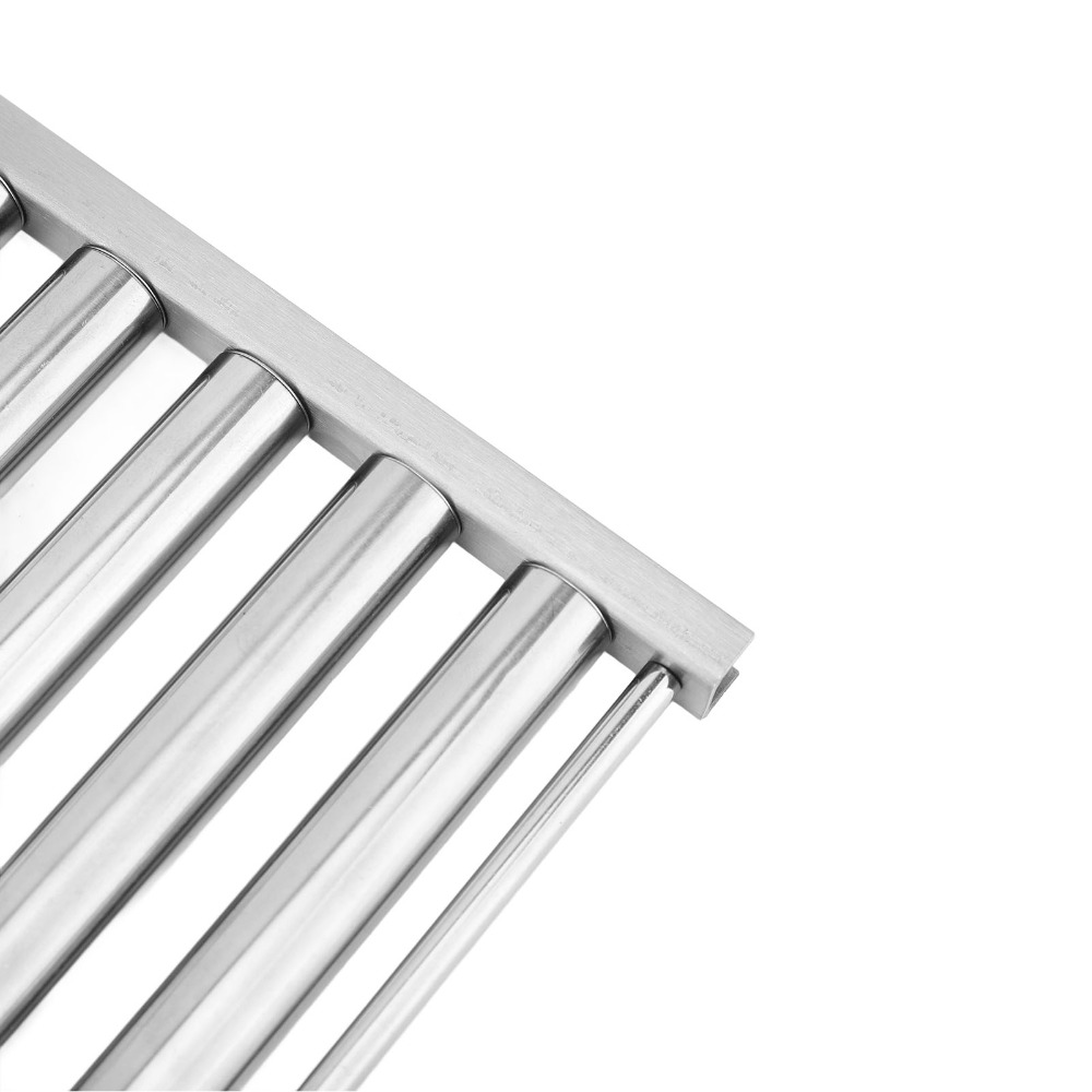 Hot Dog Roller Grill - Stainless Steel Sausage Roller Rack Silver