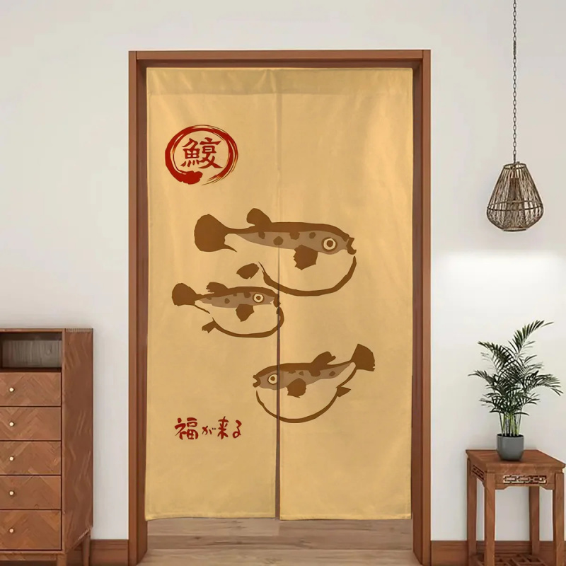 Commercial Kitchen Canopy - VIKAMA Japanese-style Fugu Warm Curtain for