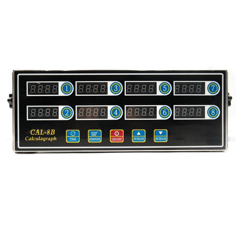 Commercial Kitchen Set - 8 Channel Digital Kitchen Timer Clock