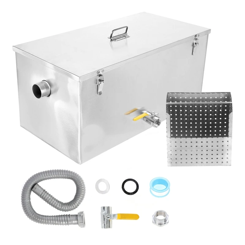Commercial Kitchen Grease Interceptor - Household Commercial Stainless Steel Oil Water