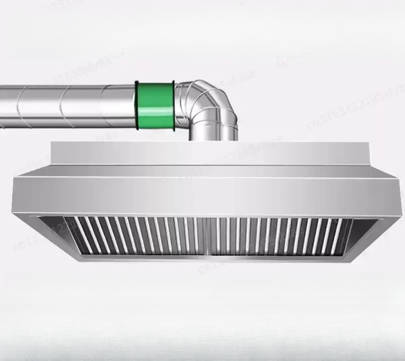 Commercial Exhaust Hood - Thickened Stainless Steel Fume Hood, Powerful