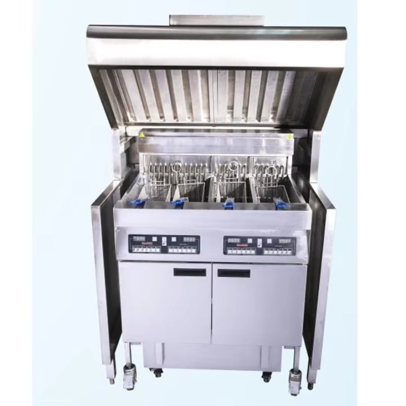 Commercial Kitchen Usa - Commercial Floor Type Hood Customized Stainless