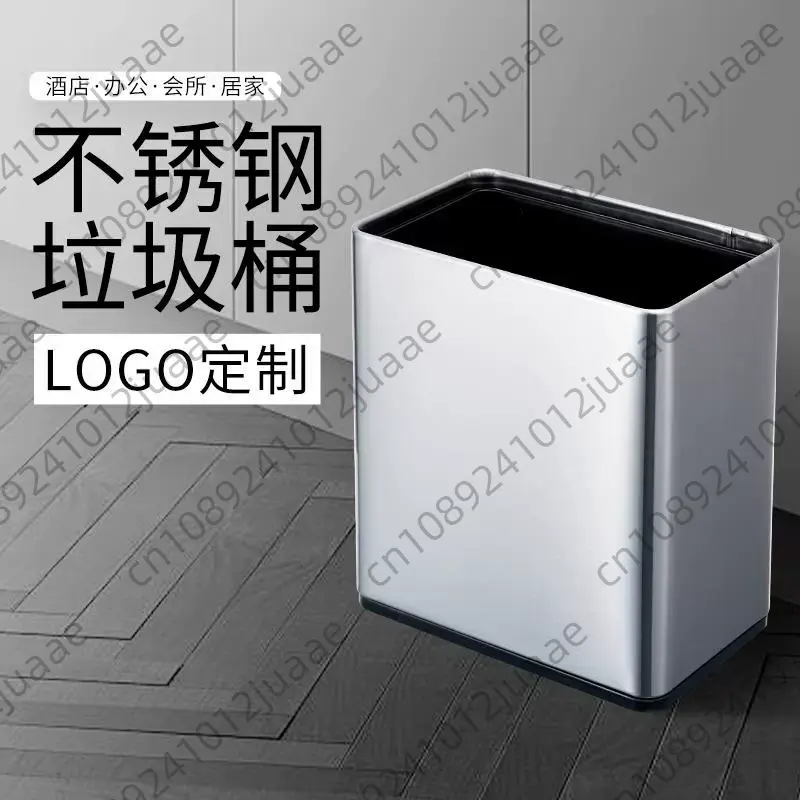 Commercial Kitchen Trash Can - Stainless steel trash can uncovered commercial