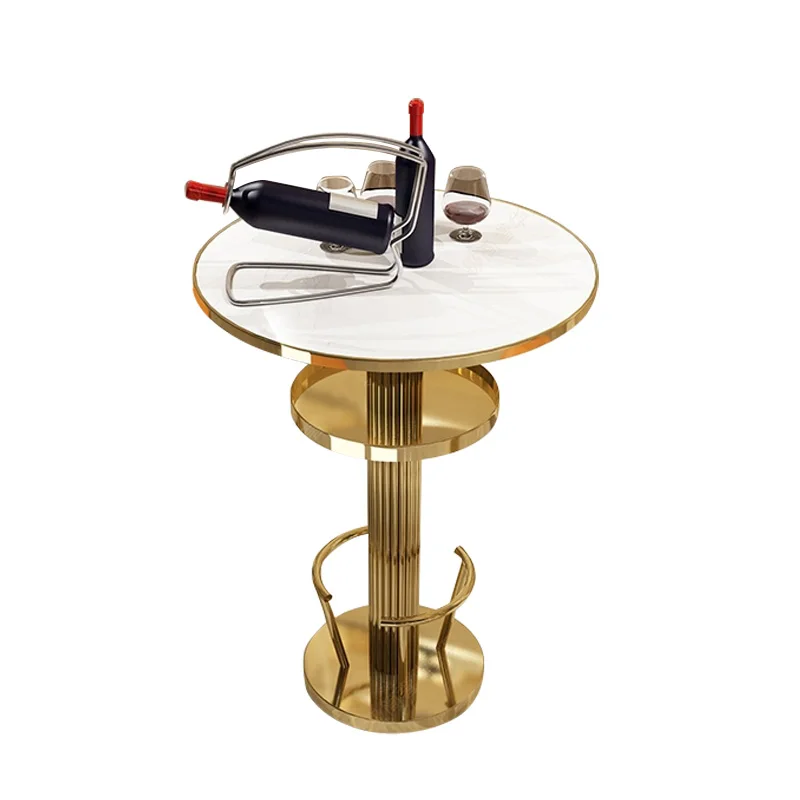 Commercial Kitchen Set - Luxury Marble Bar Table Set With