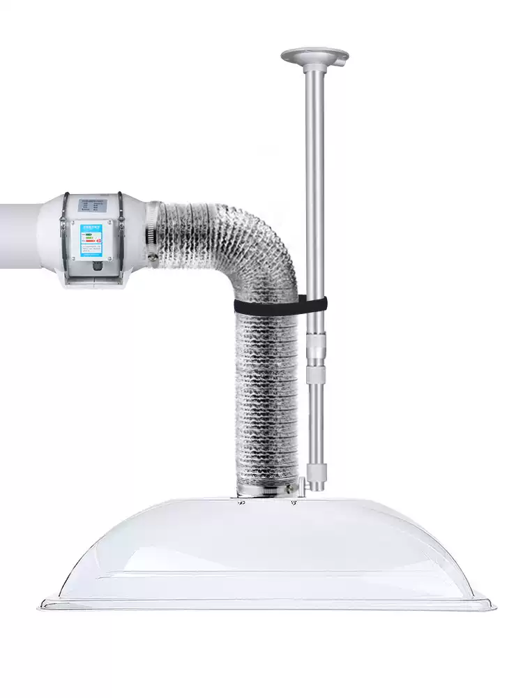 Commercial Exhaust Hood - Round Hood Moxa Smoke Extractor Mobile
