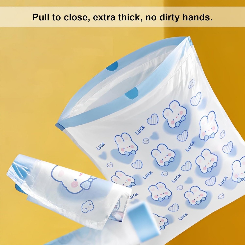 1 Pack 100 Pcs Cute Lucky Rabb - огляд і ціна Commercial Kitchen Trash Can