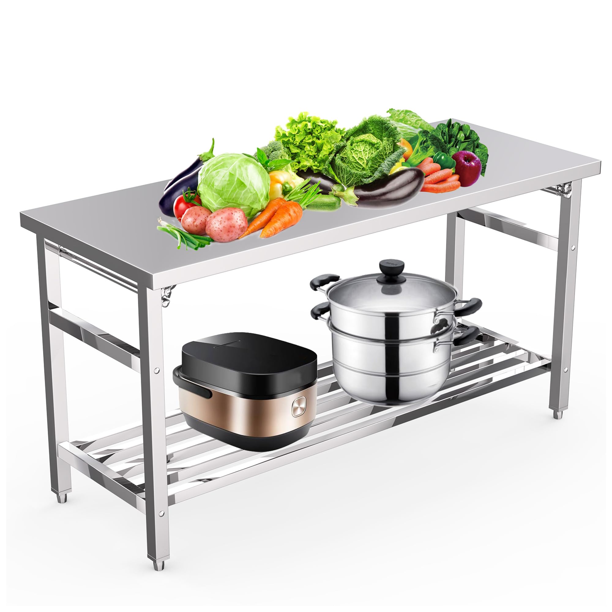 60*24 Inch Stainless Steel Pre - огляд і ціна Commercial Kitchen Bench