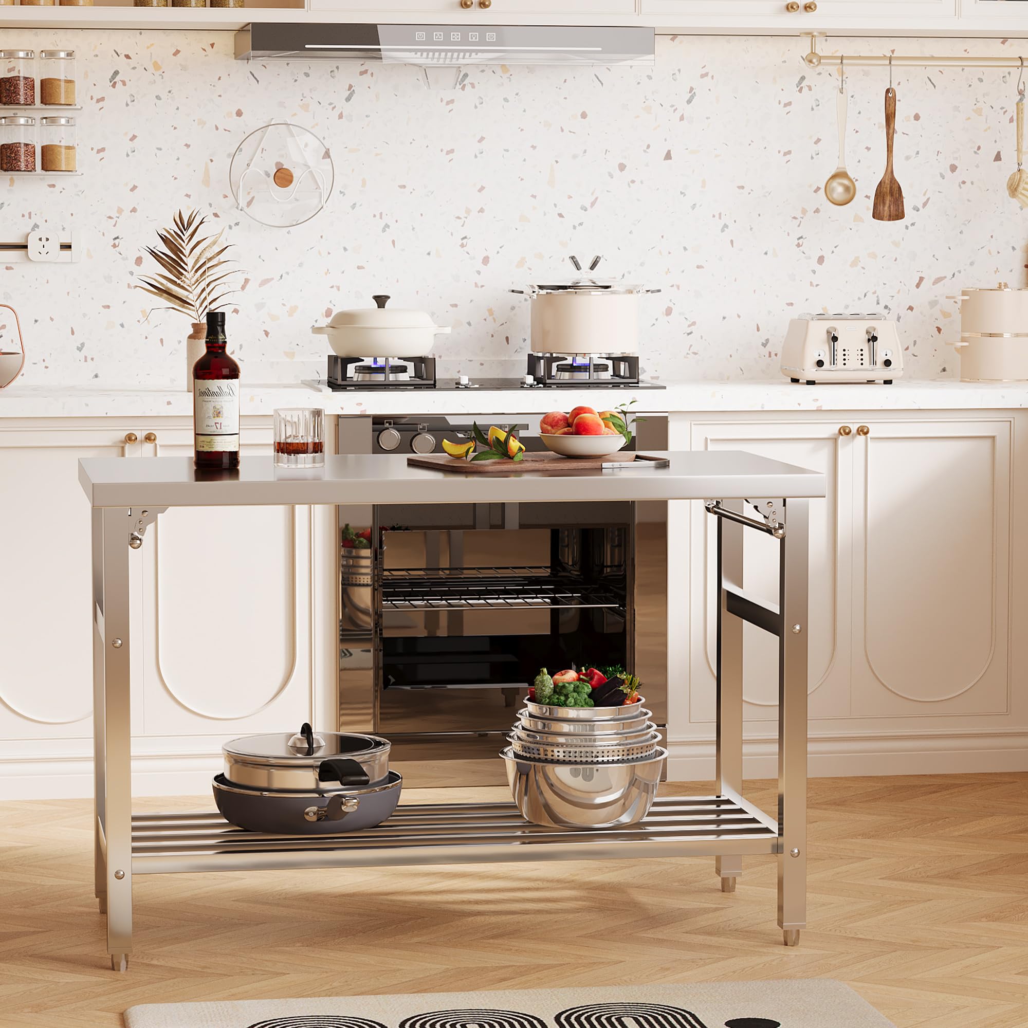 60*24 Inch Stainless Steel Pre - огляд і ціна Commercial Kitchen Bench