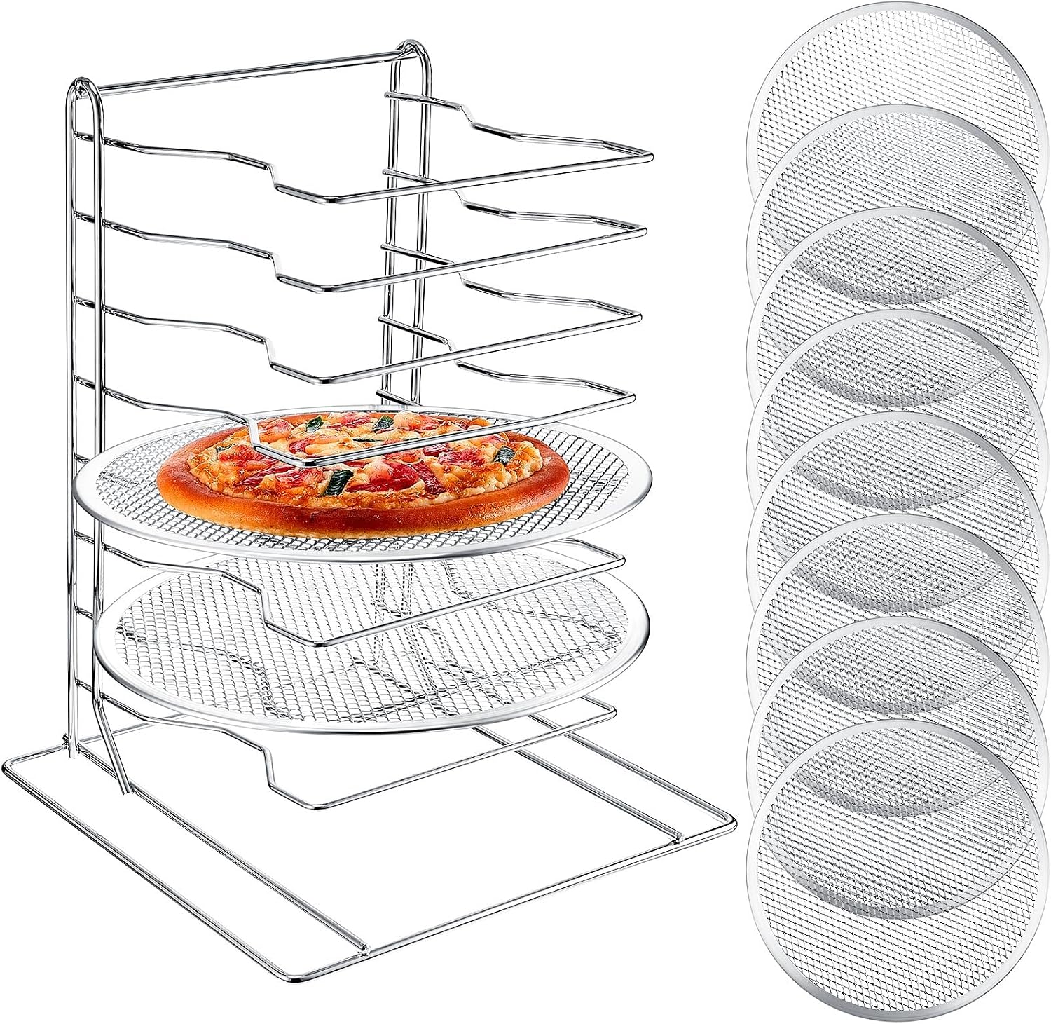 Pizza Rack 8 Tiered Stand With - огляд і ціна Commercial Kitchen Set