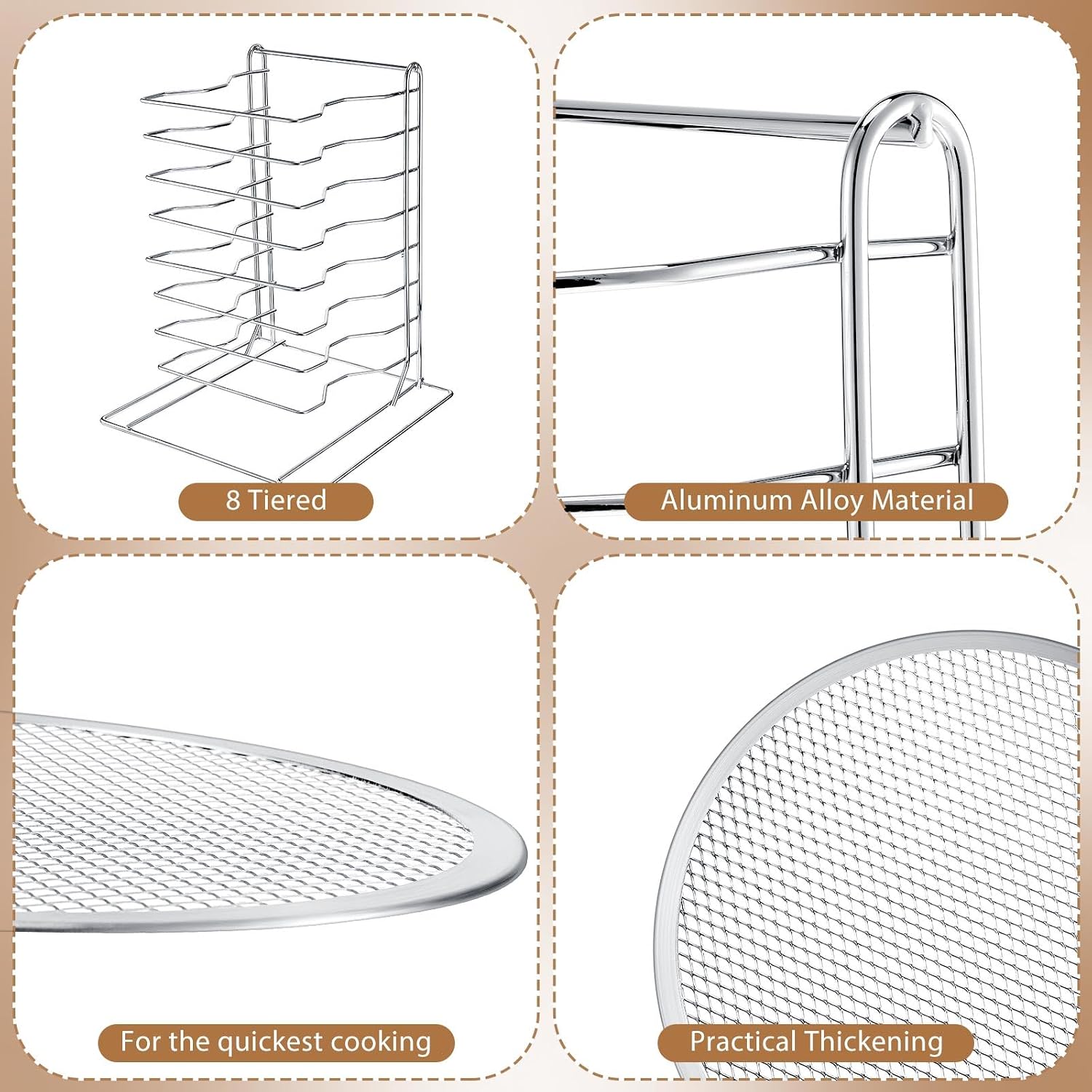 Pizza Rack 8 Tiered Stand With - огляд і ціна Commercial Kitchen Set