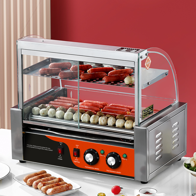 Electric Stainless Steel Hot D - огляд і ціна Hot Dog Roller Grill