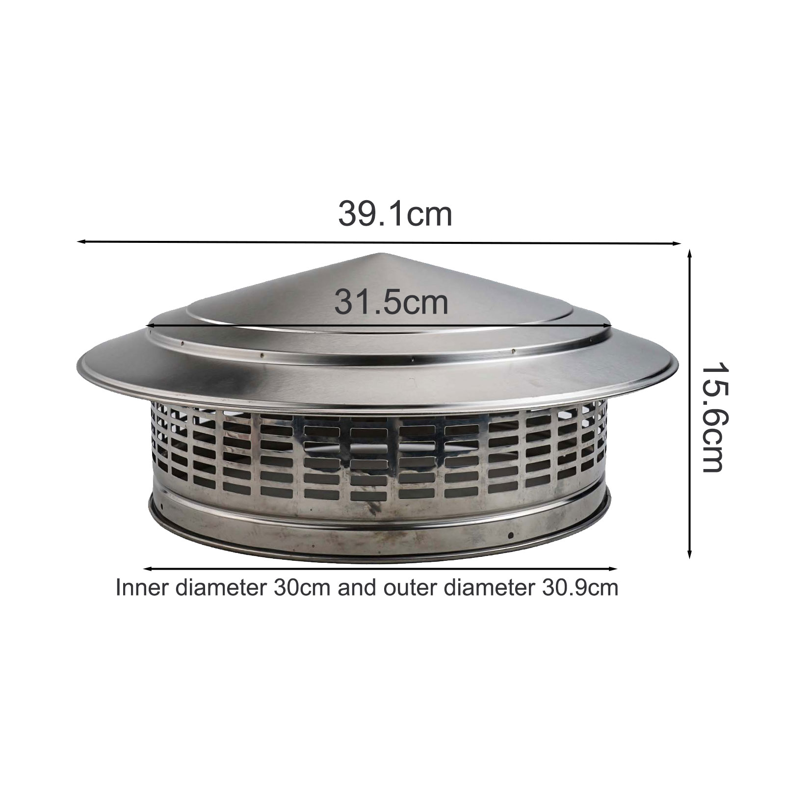 250mm Stainles-Steel Chimney C - огляд і ціна Commercial Exhaust Hood