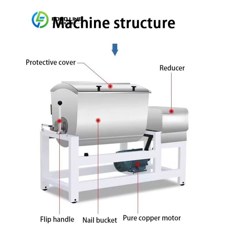 Customized Large Capacity Indu - огляд і ціна Dough Mixer Machine