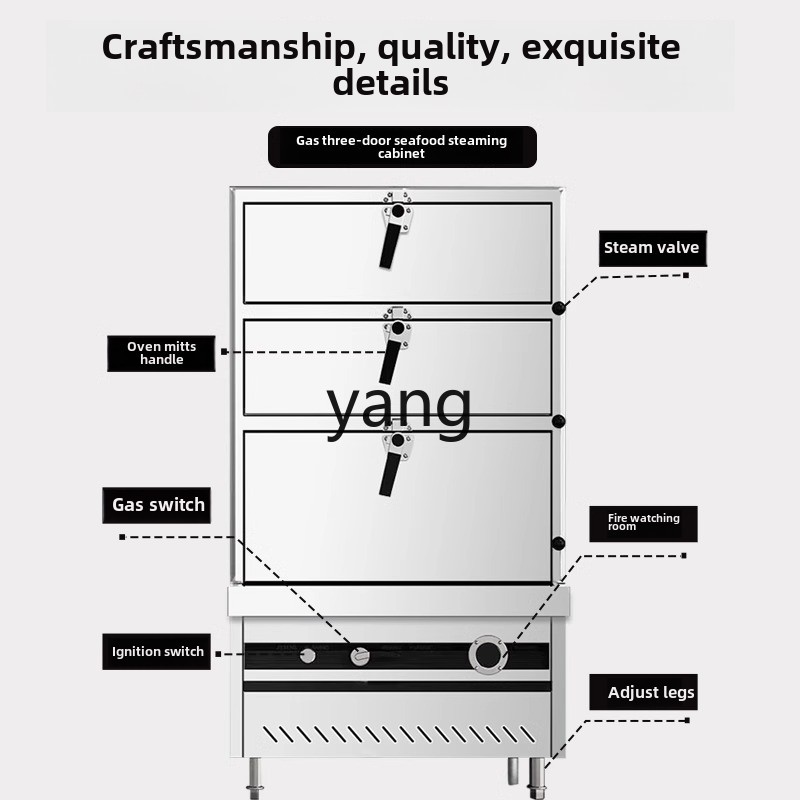 CX commercial three-door gas e - огляд і ціна Commercial Steamer Cabinet