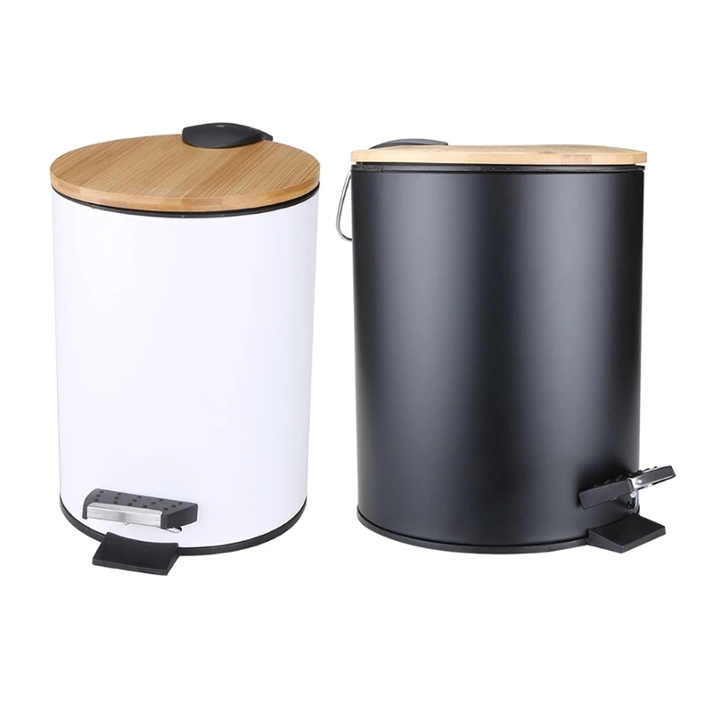 3/5L Wooden Flip Step Trash Ca - огляд і ціна Commercial Kitchen Trash Can