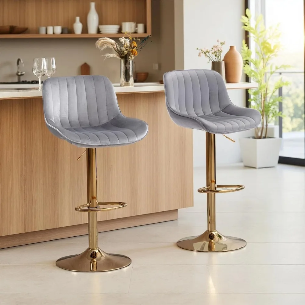 Modern Gold Velvet Bar Stools  - огляд і ціна Commercial Kitchen Set