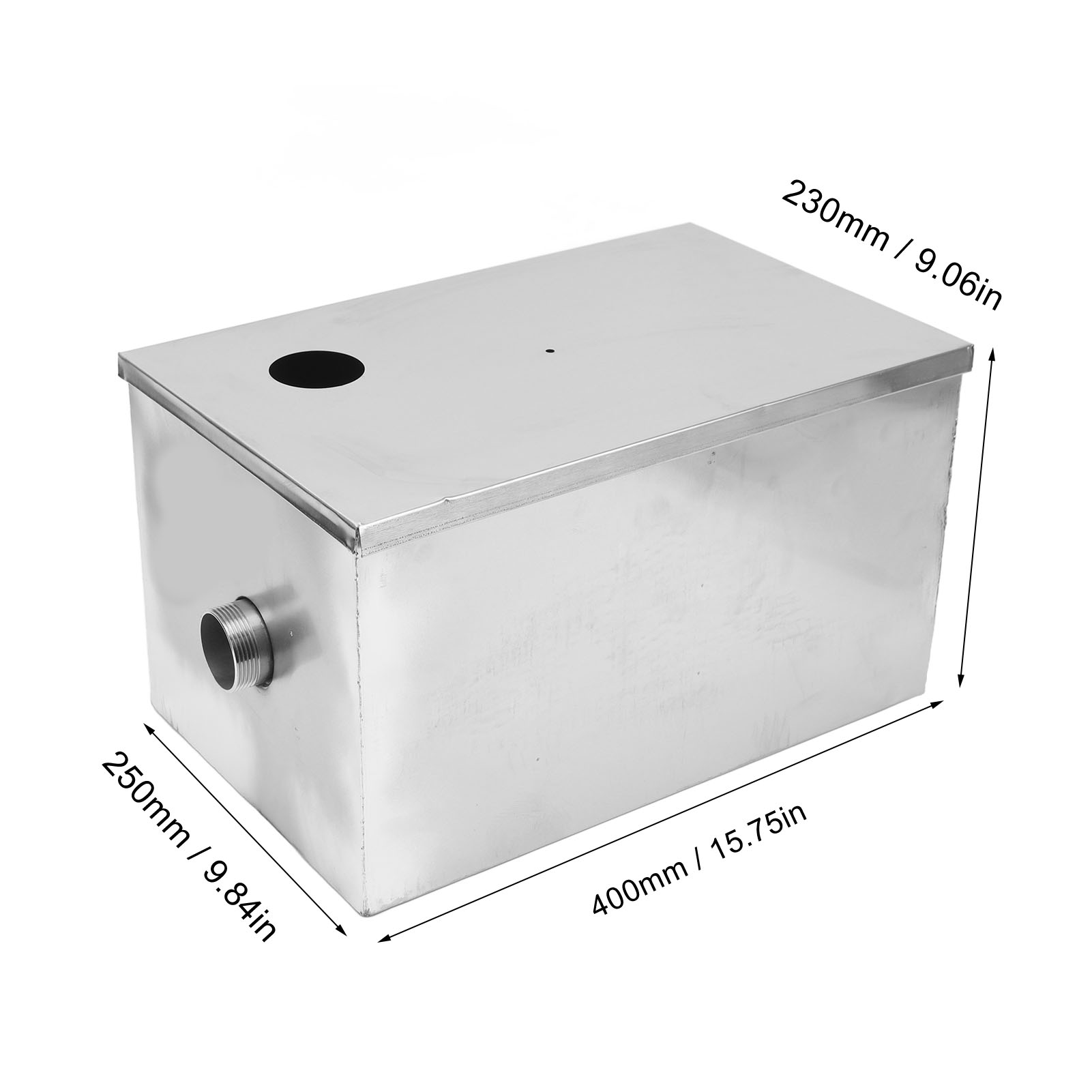 400x250x230mm Stainless Steel  - огляд і ціна Commercial Kitchen Grease Interceptor