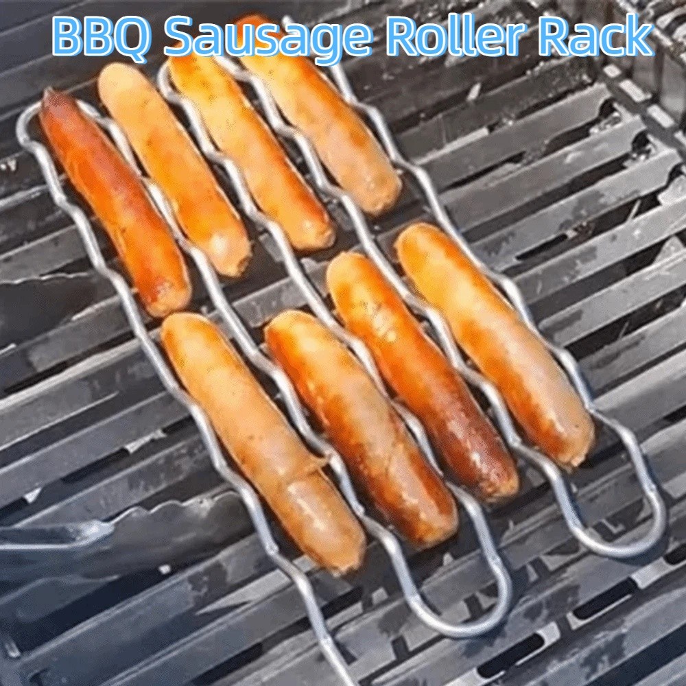 Stainless Steel BBQ Sausage Ro - огляд і ціна Hot Dog Roller Grill