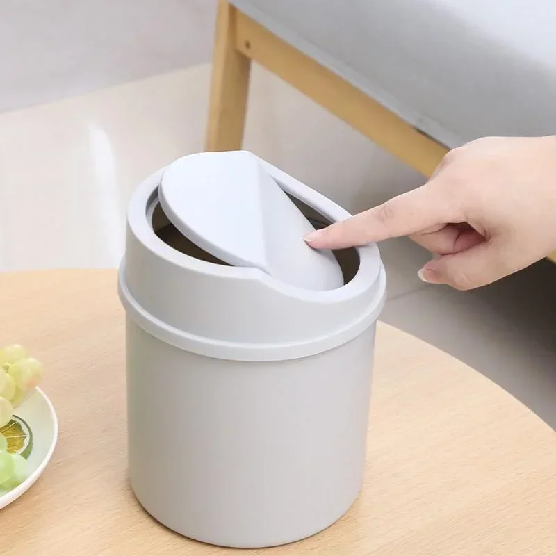 Mini Desktop Trash Can with Li - огляд і ціна Commercial Kitchen Trash Can