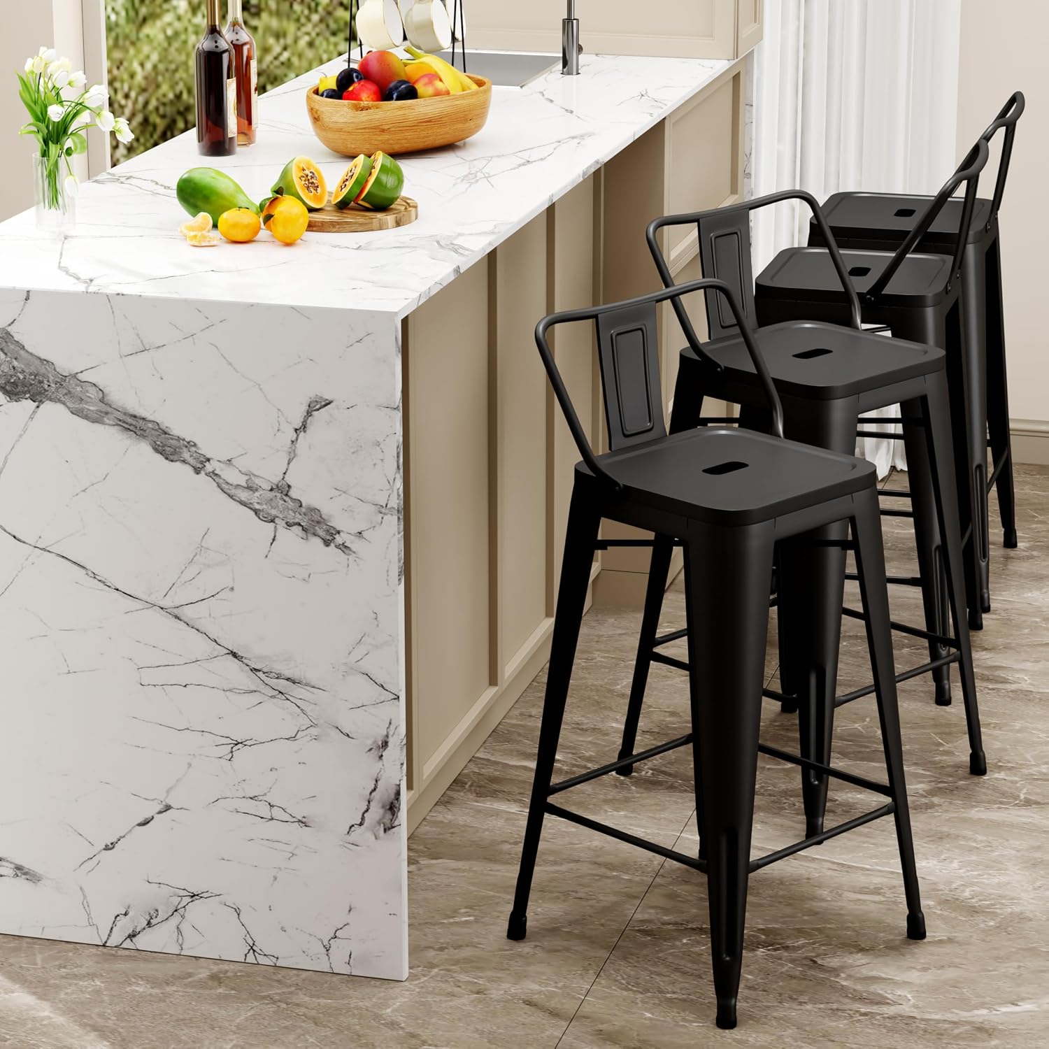 Industrial Metal Bar Stools wi - огляд і ціна Commercial Kitchen Set