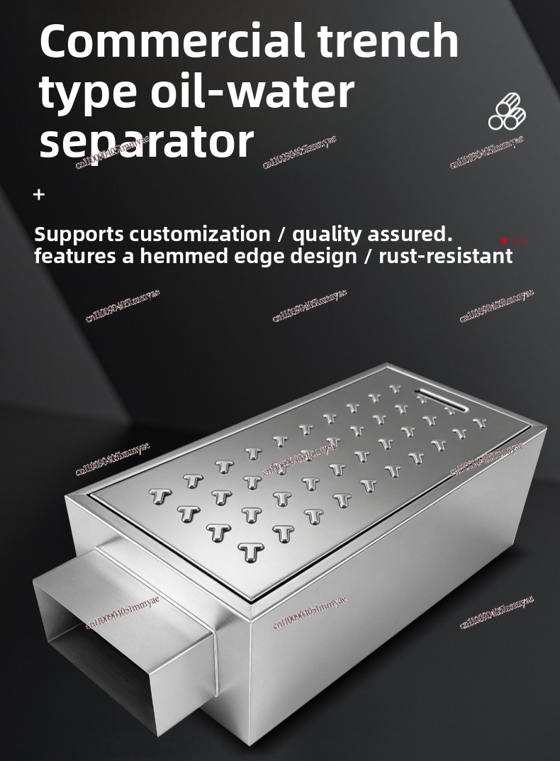 Thickened Stainless Steel Comm - огляд і ціна Commercial Kitchen Grease Interceptor