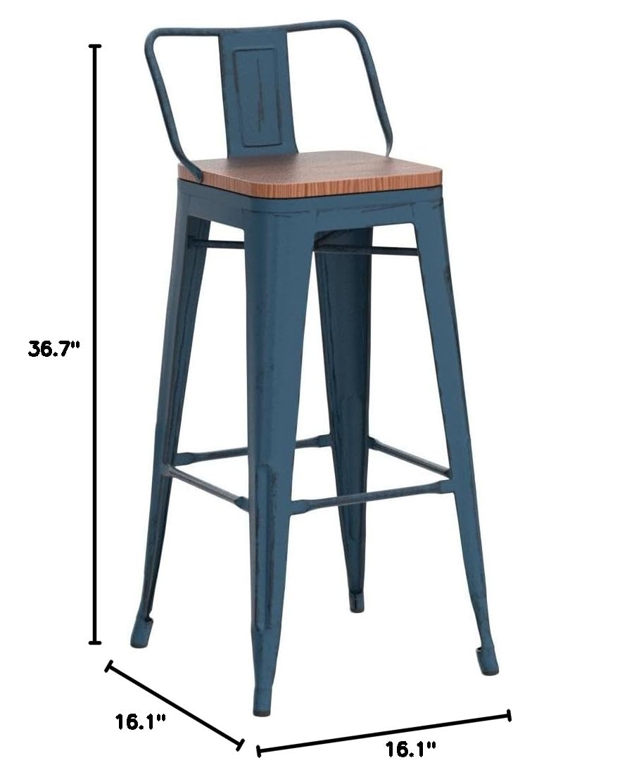 Metal Bar Stools 30in Set 4 In - огляд і ціна Commercial Kitchen Set
