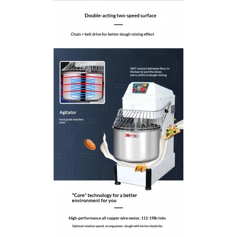 HR Commercial 5L/7L/10L Dough  - огляд і ціна Dough Mixer Machine