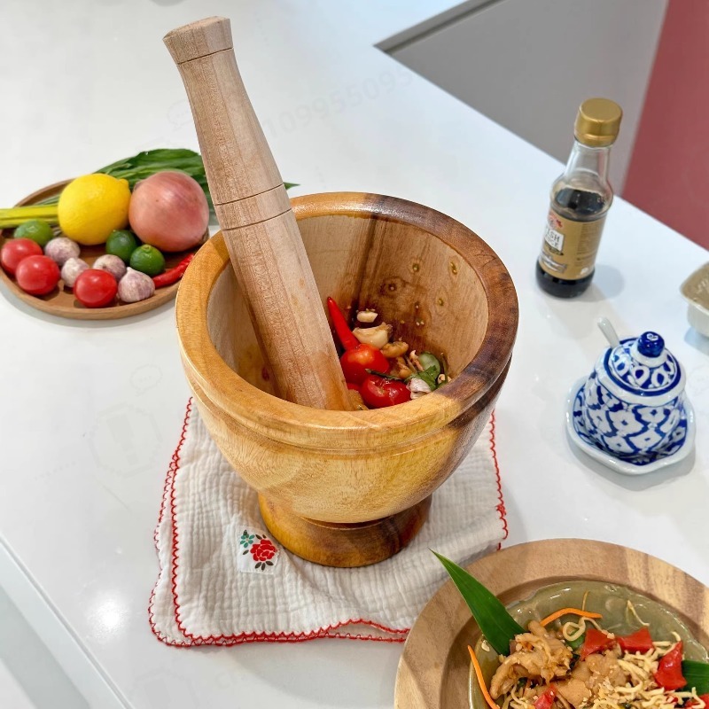 Natural Acacia Wood Mortar and - огляд і ціна Commercial Kitchen Set