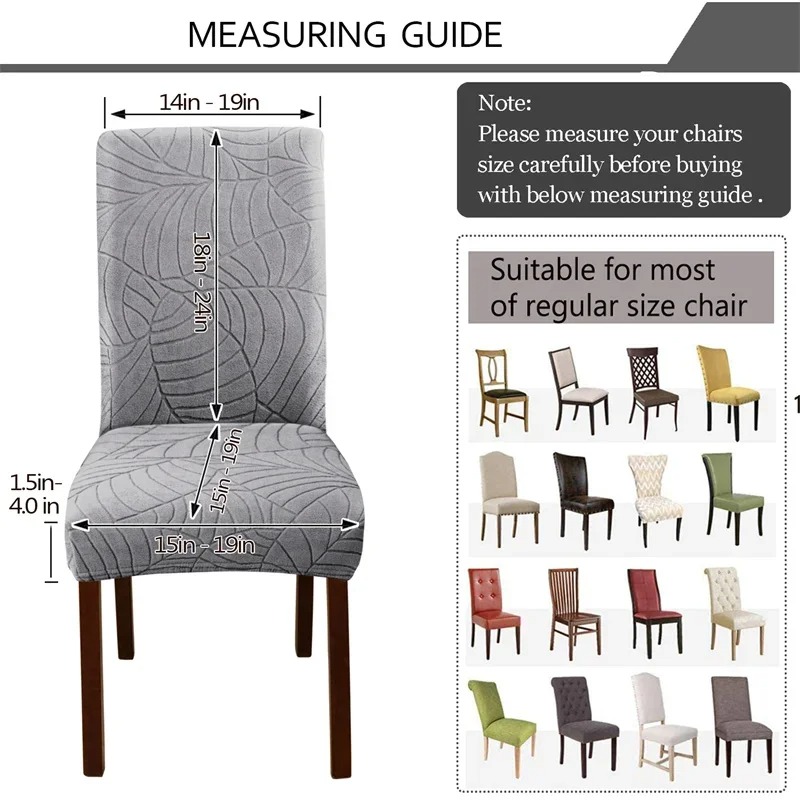 1/2/4/6pcs Leaf Jacquard Chair - огляд і ціна Commercial Kitchen Bench