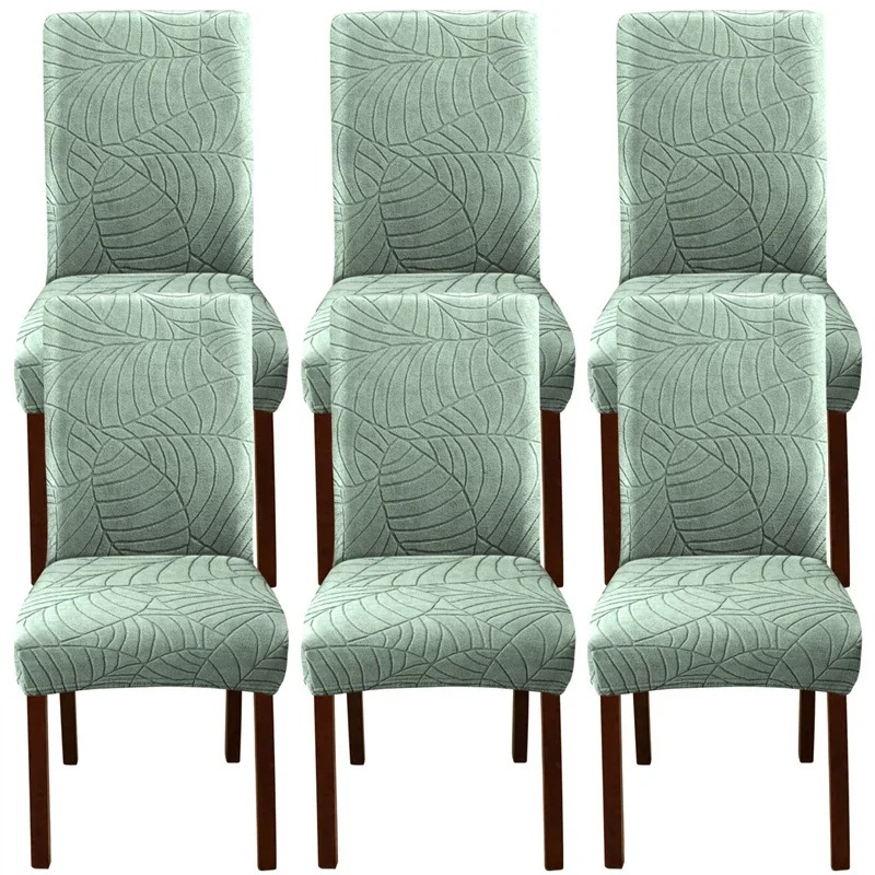 1/2/4/6pcs Leaf Jacquard Chair - огляд і ціна Commercial Kitchen Bench