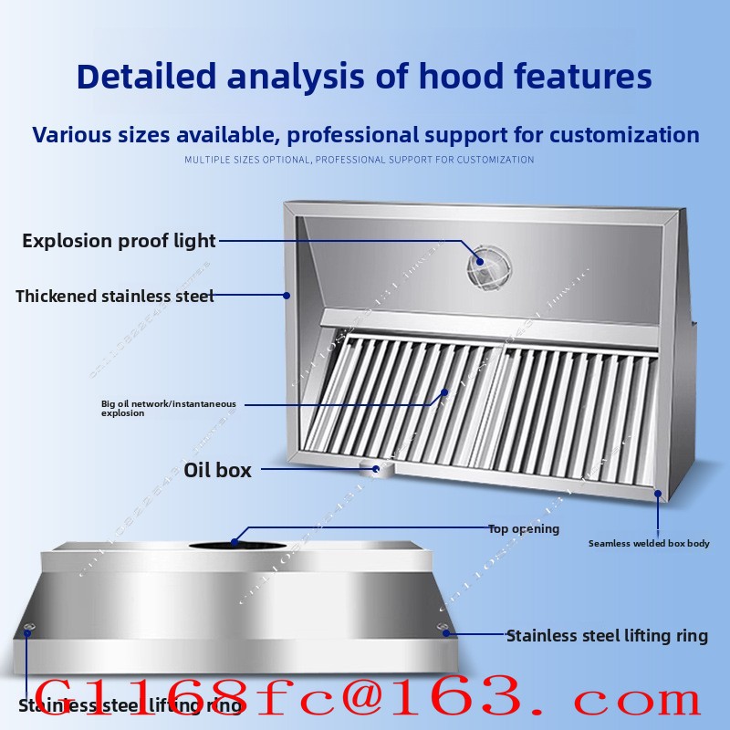Stainless Steel Exhaust Hood f - огляд і ціна Commercial Exhaust Hood