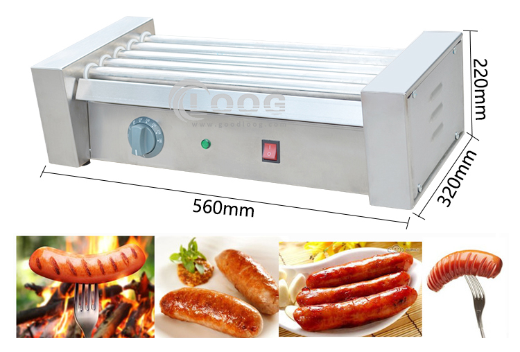 Electric Sausage Grill Machine - огляд і ціна Hot Dog Roller Grill