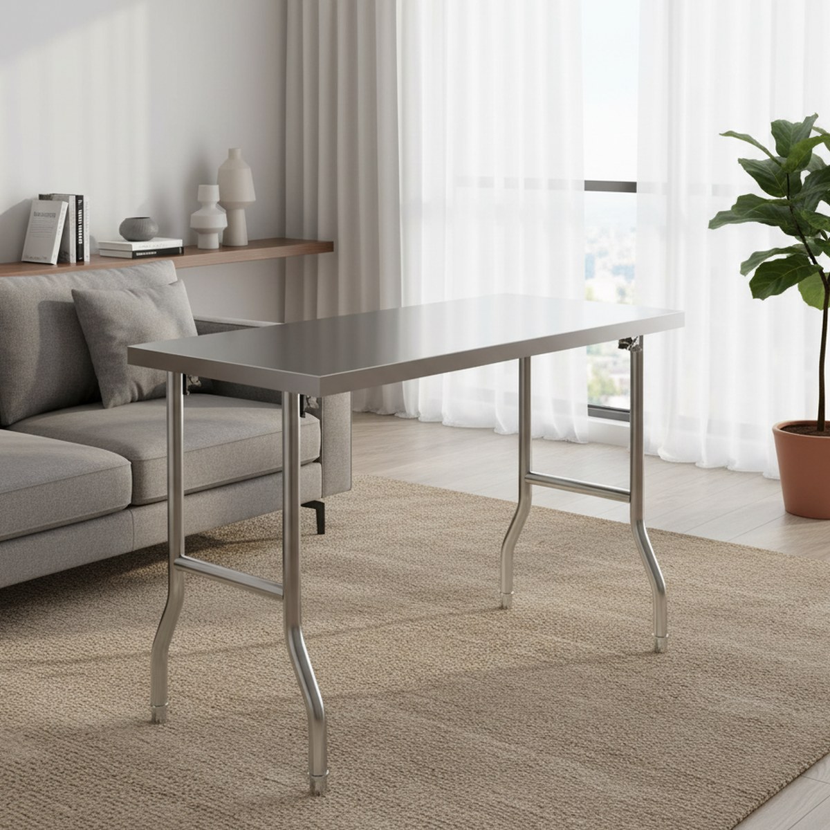 Heavy Duty Stainless Steel Fol - огляд і ціна Commercial Kitchen Prep Table